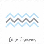 Blue Chevron Baby Shower